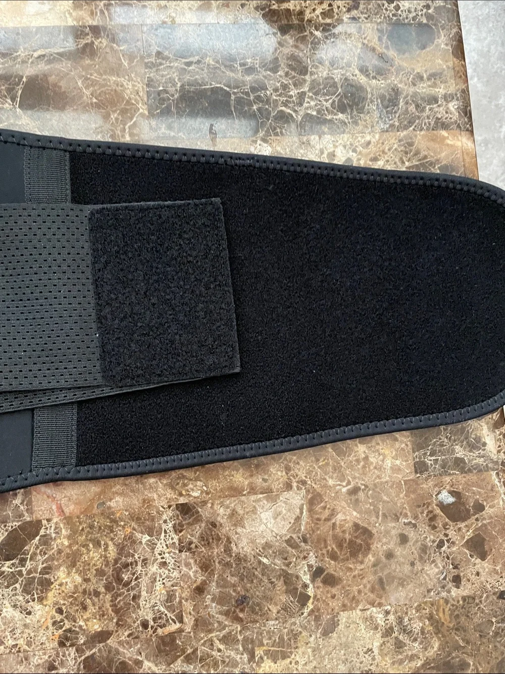 Black Adjustable Lumbar Support Belt